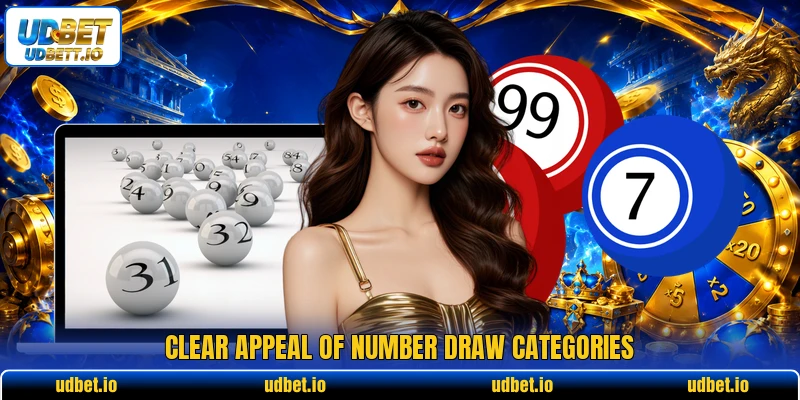 Clear appeal of number draw categories