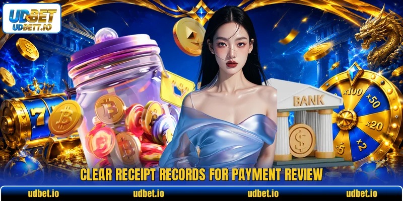 Clear receipt records for payment review