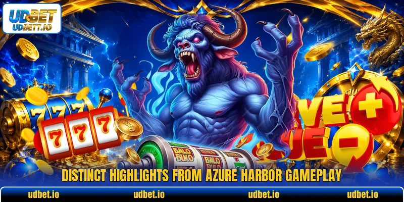 Distinct highlights from Azure Harbor gameplay