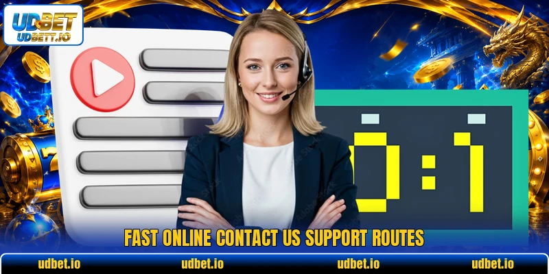 Fast online contact us support routes
