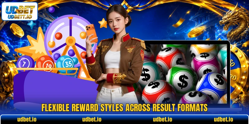 Flexible reward styles across result formats