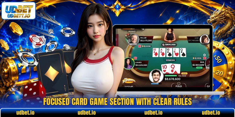 Focused card game section with clear rules