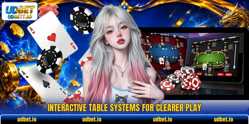 Interactive table systems for clearer play