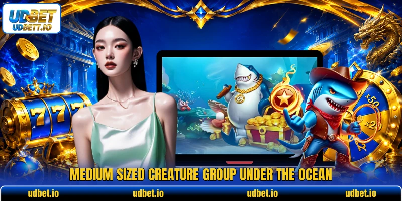 Medium sized creature group under the ocean