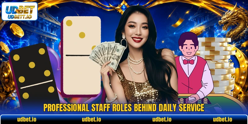 Professional staff roles behind daily service