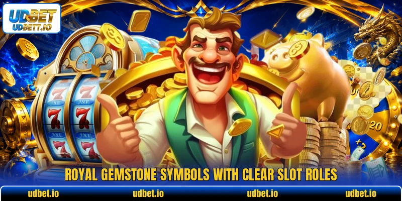 Royal Gemstone Symbols With Clear Slot Roles