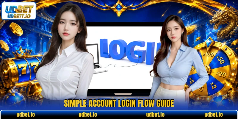 Simple account login flow guide