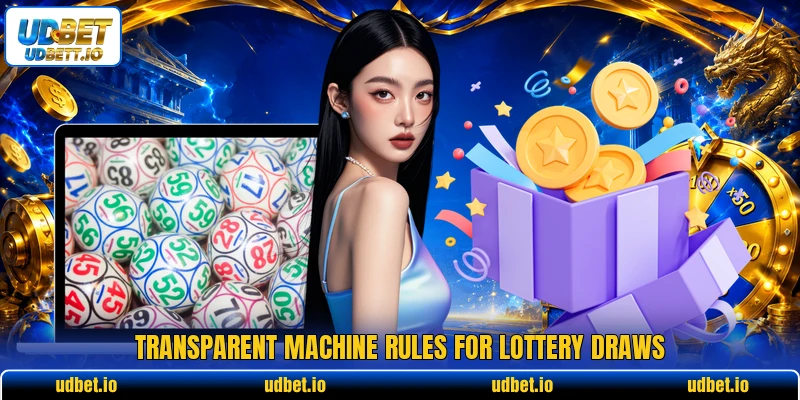 Transparent machine rules for lottery draws